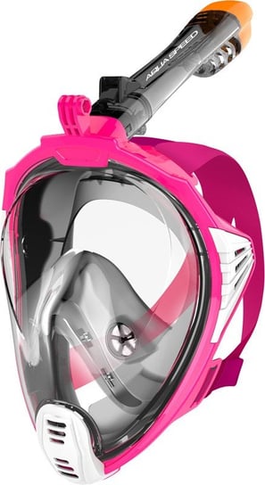 Aqua Speed, Maska do nurkowania pełnotwarzowa, rozmiar L/XL, czarno-różowa Aqua-Speed