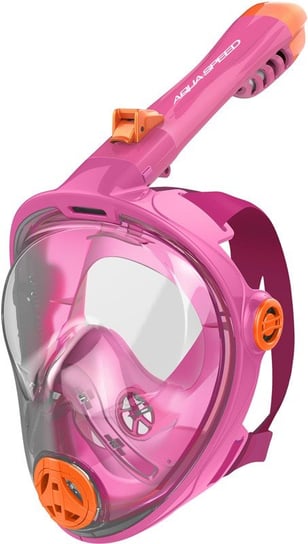 Aqua Speed, Maska nurkowa pełnotwarzowa, SPECTRA 2.0, różowa, rozmiar L Aqua-Speed