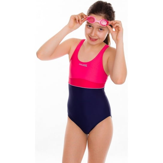 Aqua-Speed, Strój kąpielowy jednoczęściowy dziecięcy, Emily, Koralowy, 158 cm Aqua-Speed