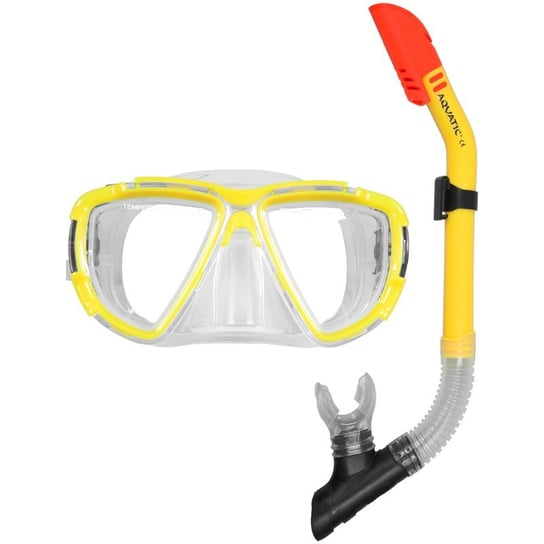 Aqua-Speed, Zestaw do nurkowania, maska + fajka, żółty Aqua-Speed