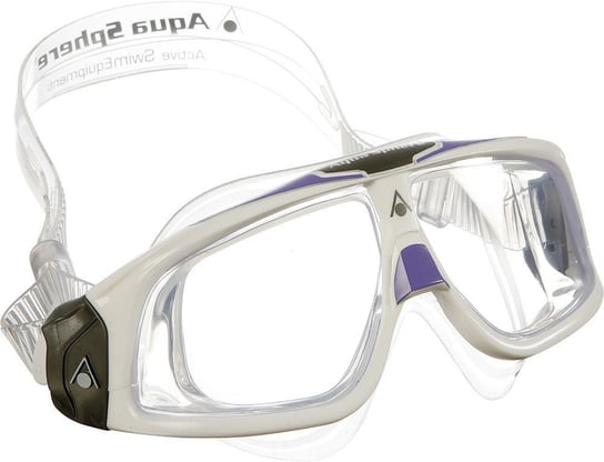 Aqua Sphere, Okulary do pływania, Seal 2.0 Lady white-lavender, jasne szkła, biały Aqua Sphere