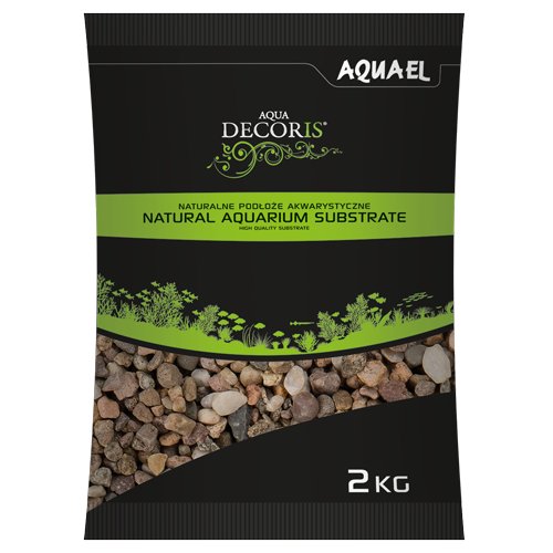 AQUAEL, Żwir Naturalny Wielobarwny Aquael, 5-10 Mm, 2 Kg Aquael