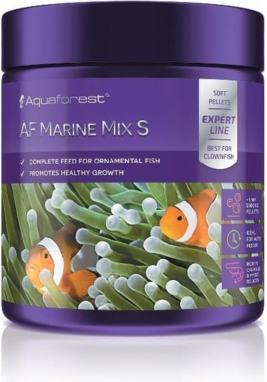 Aquaforest Marine Mix S 120g - pokarm w granulkach dla ryb mięożernych AQUAFOREST