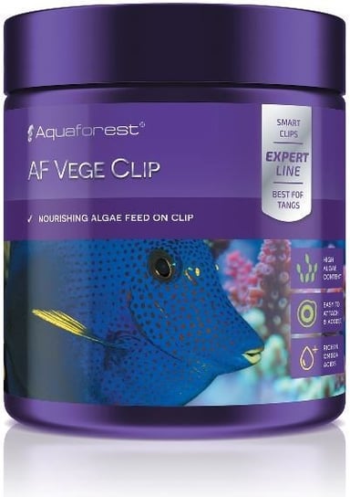 Aquaforest Vege Clip 120G - Odżywczy Pokarm Roślinny Dla Wszystkich Rodzajów Ryb W Krążkach Z Przyssawką AQUAFOREST