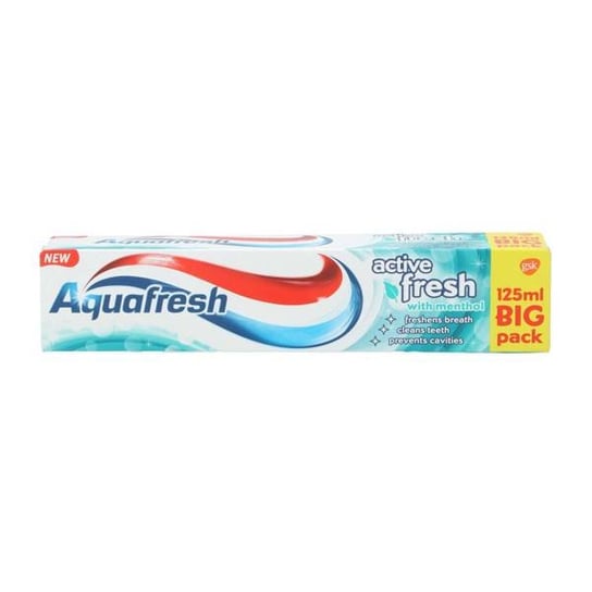 Aquafresh Active Fresh With Menthol Pasta do Zębów 125 ml GlaxoSmithKline