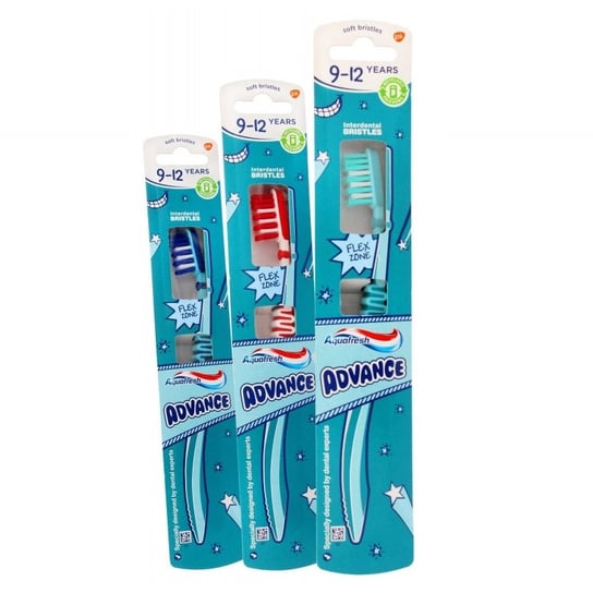 Aquafresh, Advance, Szczoteczka do zębów dla dzieci 9-12 lat, 1 szt. Aquafresh