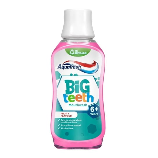 Aquafresh, Big Teeth Płyn Do Płukania Jamy Ustnej Dla Dzieci 6+, 300ml Aquafresh