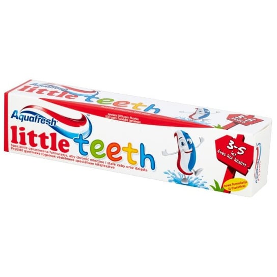 Aquafresh, Kids Little Teeth, pasta do zębów dla dzieci 3-5 lat, 50 ml Aquafresh