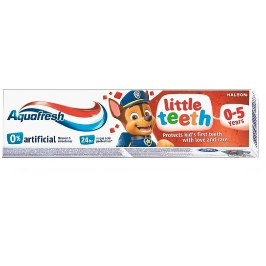 Aquafresh Little Teeth, Pasta do zębów, Psi Patrol, 0-5,  50ml Aquafresh