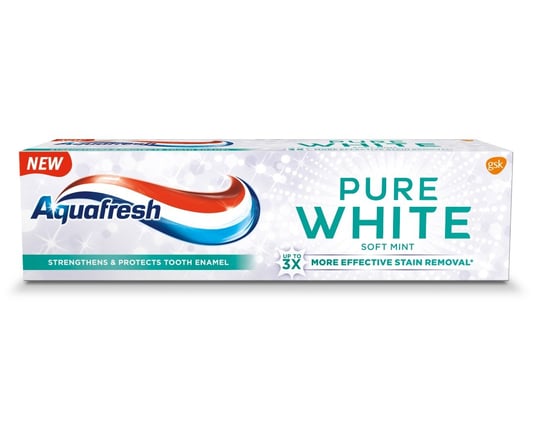 Aquafresh, Pure White, pasta do zębów Soft Mint, 75 ml Aquafresh