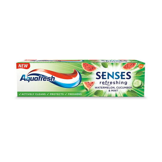 Aquafresh Senses Refreshing Pasta do zębów odświeżająca - Arbuz&Ogórek&Mięta 75ml GSK