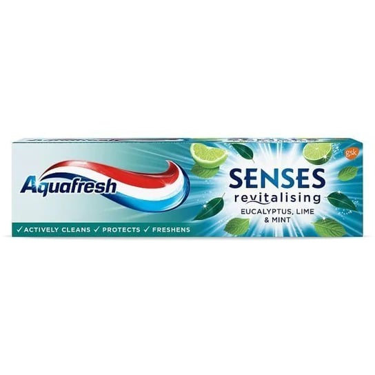 Aquafresh, Senses Revitalising Toothpaste rewitalizująca pasta do zębów Eucalyptus & Lime & Mint 75ml GSK