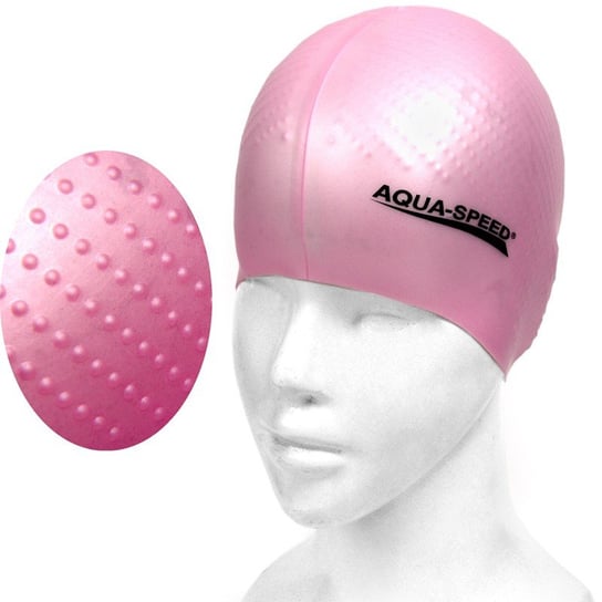 AquaSpeed, Czepek pływacki, Biomassage New, różowy Aqua-Speed