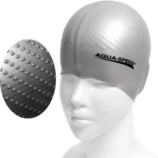 AquaSpeed, Czepek pływacki, Biomassage New, srebrny Aqua-Speed