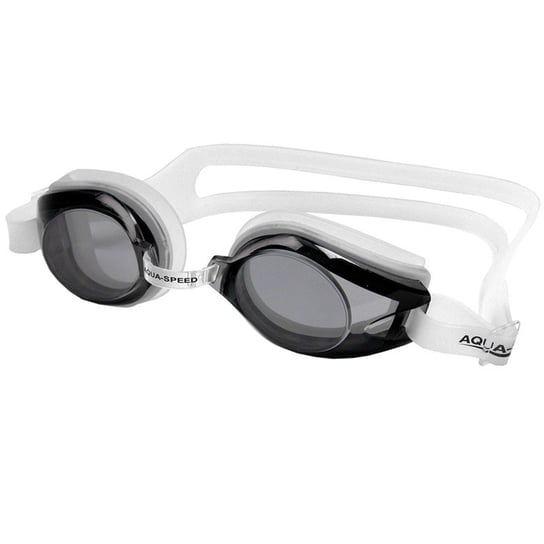 AquaSpeed, Okulary pływackie, Avanti, białe z ciemnymi szkłami Aqua-Speed