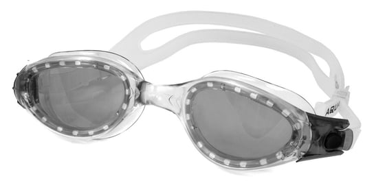 AquaSpeed, Okulary pływackie, Eta, rozmiar M,  transparentne z ciemnymi szkłami Aqua-Speed