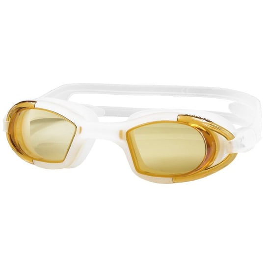 AquaSpeed, Okulary pływackie, Marea, białe z pomarańczowymi szkłami Aqua-Speed