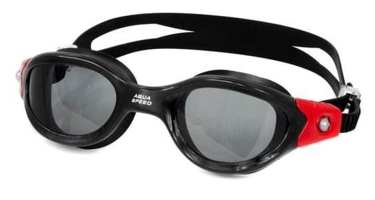 AquaSpeed, Okulary pływackie, Pacific Maxi, czarno-czerwone Aqua-Speed