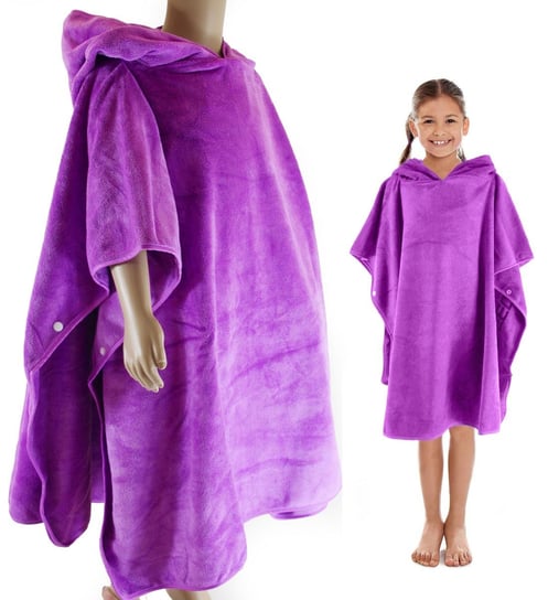 AquaSpeed, Ręcznik dziecięcy z mikrofibry, fioletowy, 70x60 cm Aqua-Speed