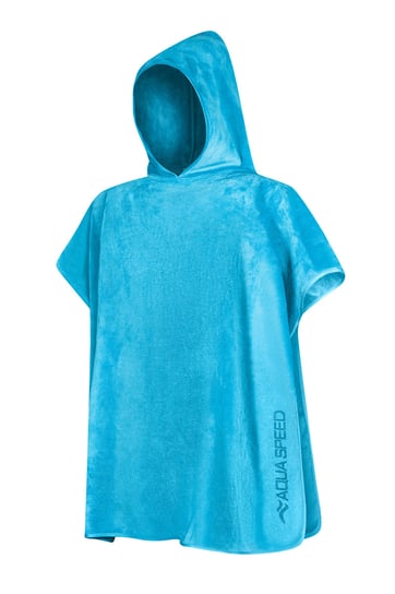 AquaSpped, Poncho - ręcznik z mikrofibry Kids, 80x140 cm, niebieskie Aqua-Speed
