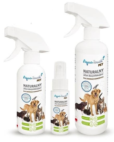 AquaTouch PET - Naturalny płyn dezynfekujący dla zwierząt domowych : Rozmiar - 250ml AquaTouch