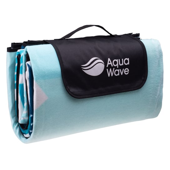 Aquawave, Koc Piknikowy Salva Blanket Blue Wave Print, 200x200 cm AquaWave