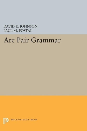 Arc Pair Grammar Johnson David E.