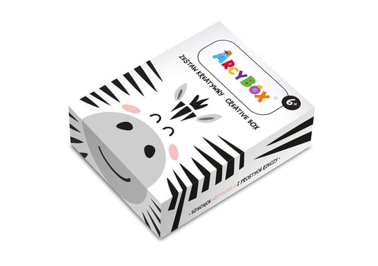 Arcybox Zebra box kreatywny 5 zadań Arcybox