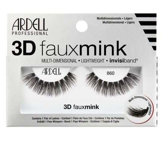 Ardell, 3D Faux Mink, Para sztucznych rzęs, 860 Black Ardell