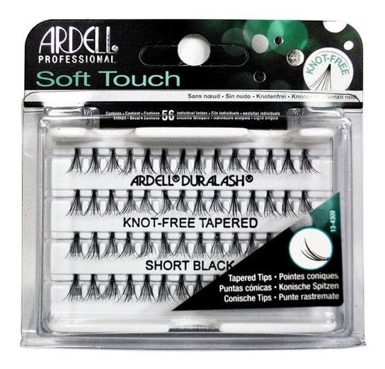Ardell, Soft Touch, kępki rzęs bez węzełków krótkie, 56 szt. Ardell