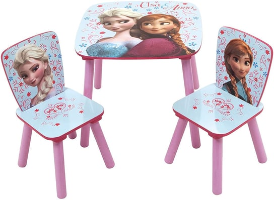 Arditex, Kraina Lodu, Drewniany stolik + dwa krzesełka dla dzieci Arditex