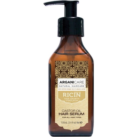 Arganicare, Castor Oil, serum stymulujące porost włosów, 100 ml Arganicare