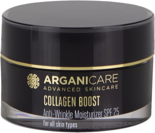 Arganicare, Collagen Boost, krem przeciwzmarszczkowy Anti-Wrinkle Moisturizer, SPF25, 50 ml Arganicare
