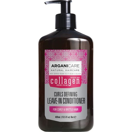 Arganicare, Collagen, odżywka bez spłukiwania definiująca loki, 400 ml Arganicare
