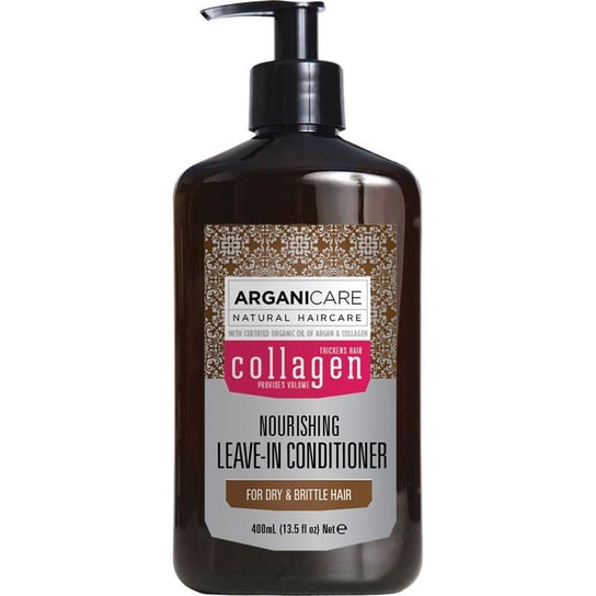 Arganicare, Collagen, odżywka bez spłukiwania do włosów suchych i łamliwych, 400 ml Arganicare