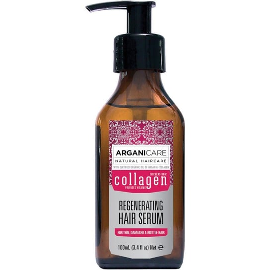 Arganicare, Collagen, serum regenerujące do włosów cienkich i łamliwych, 100 ml Arganicare