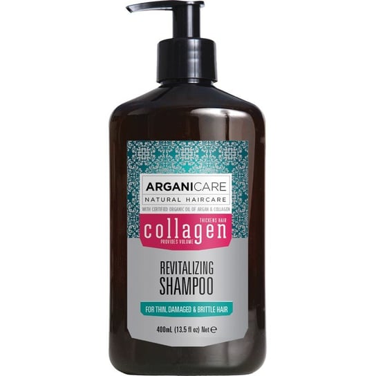 Arganicare, Collagen, szampon rewitalizujący do włosów cienkich, 400 ml Arganicare