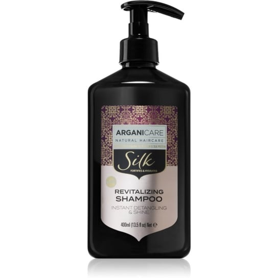 Arganicare Silk Protein szampon rewitalizujący przywracający blask włosom matowym 400 ml Arganicare