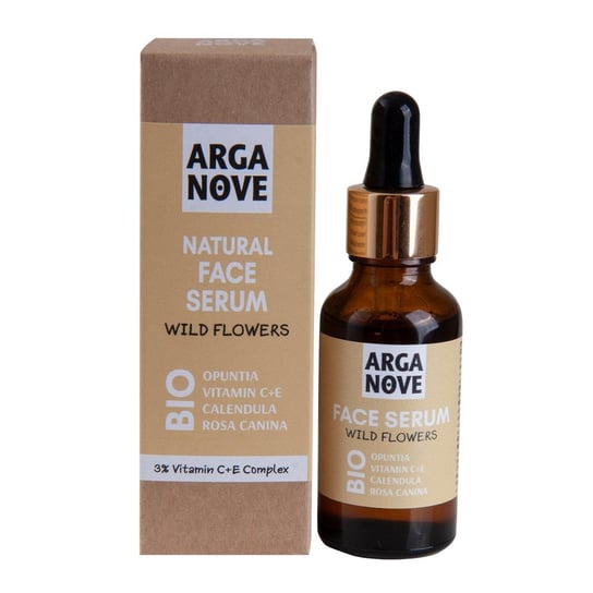 Arganove BIO, antyoksydacyjne serum do twarzy z wit. C+E, Dzikie Kwiaty, 30 ml Arganove