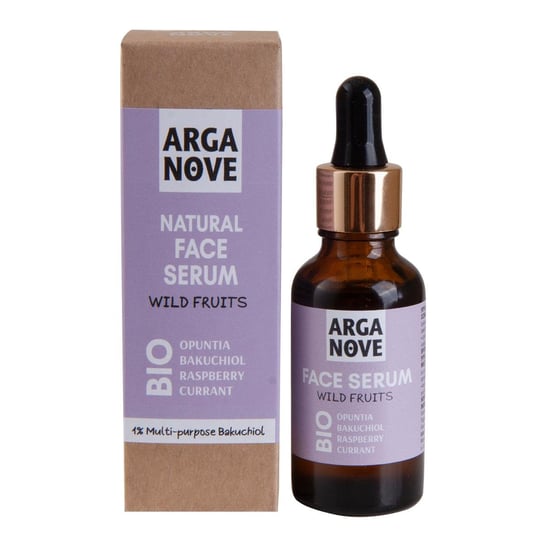 Arganove BIO, liftingujące serum do twarzy z bakuchiolem i opuncją figową, Dzikie Owoce, 30 ml Arganove
