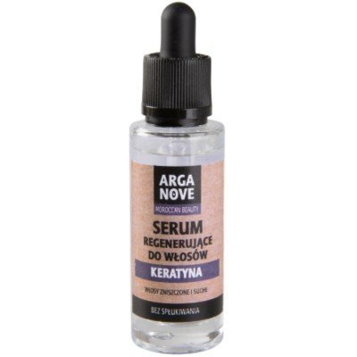 arganove serum odbudowujące do włosów z keratyną i drogocennymi olejami 30 ml Arganove