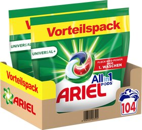 Ariel All-in-1 UNIVERSAL+ kapsułki do prania 104 szt. 2255 g Ariel