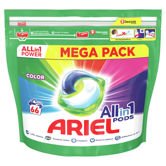 Ariel, Allin1 Color, Kapsułki do prania, 66 szt. Ariel