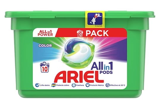 Ariel Allin1 Pods Color Kapsułki Do Prania Tkanin Kolorowych 10 Sztuk Ariel