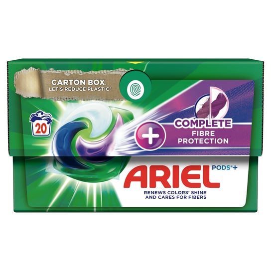 Ariel +Complete Fiber Protection All-in-1 PODS Kapsułki z płynem do prania, 20prań Ariel