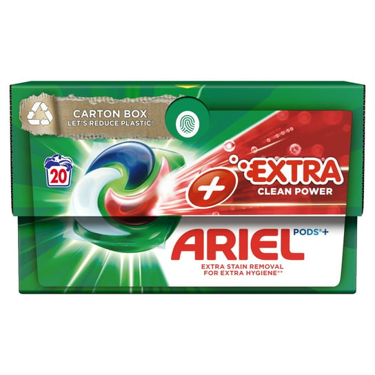 Ariel +Extra Cleaning Power All-in-1 PODS Kapsułki z płynem do prania, 20prań Ariel