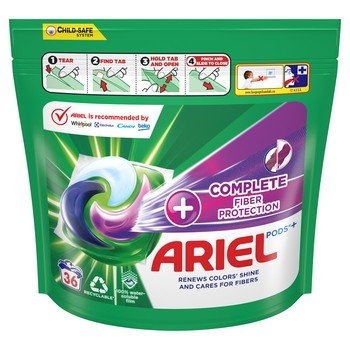 Ariel Kapsułki do prania Complete Fiber Protection 36 szt. 907,2 g (36x25,2 g) Inny producent