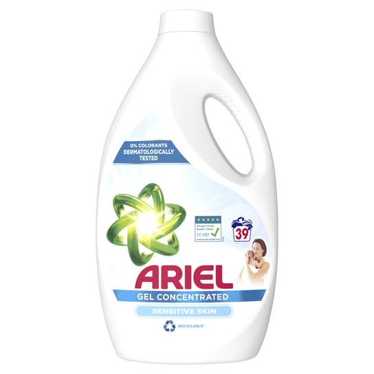 Ariel Sensitive Skin płyn do prania, 2.145L, 39 prań Ariel