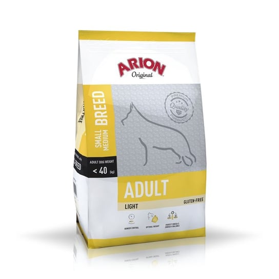 Arion, karma dla psów, Original Adult Small &amp, medium light, 3kg Arion