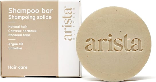 Arista, Naturalny szampon w kostce do włosów normalnych, 80g Arista